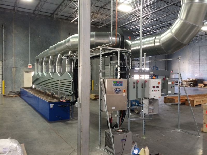 Carbide strip system with ventilation